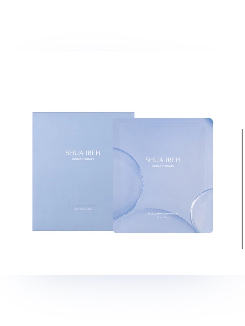 💙 4/$20 Shua Ireh Derma Therapy Blue Calming Hydro Mask - 1ct